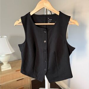NEW A New Day Black Button-Down Top Size‎ S